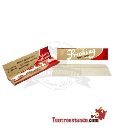 Estuche de papel Smoking Thinnest Brown King Size 108 mm - 50 libritos