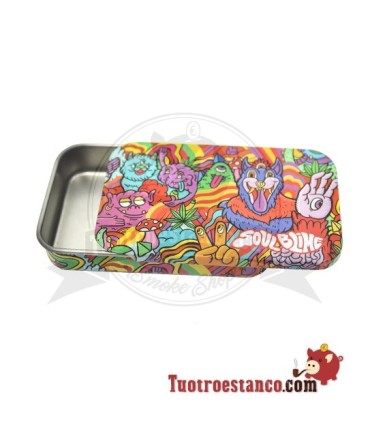 SoulBlime Metal Box Sliding Lid