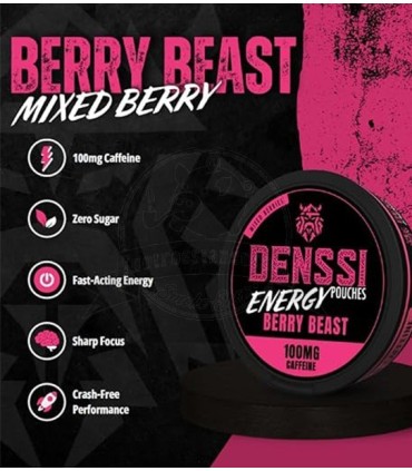 Saqueta de Cafeína Denssi Berry Beast