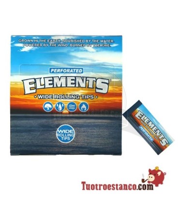 Elements Wide Cardboard Filterhoes - 50 tips