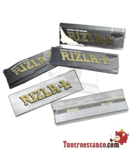 5 x RIZLA silver booklets 70mm "folded"