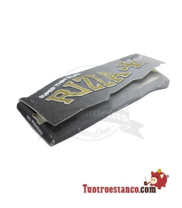 5 x livretos prateados RIZLA 70mm "dobrados"