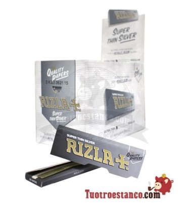 Papel Rizla Plata 70mm + Filtros Rizla 5.7mm