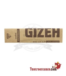 Gizeh King Size Slim Ongebleekte Hoes 107 mm - 50 boekjes