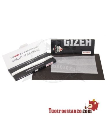 78mm Gizeh zwart extra fijn papier