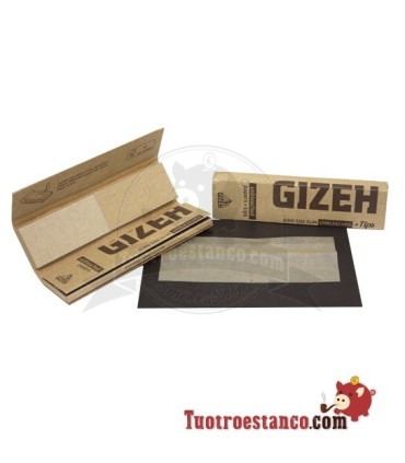 Gizeh King Size Slim Ongebleekt Papier 107 mm + Tips