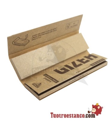 Papel Gizeh King Size Slim Unbleached 107 mm + Tips
