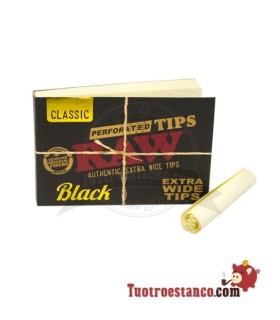 Filtros de cartón Raw Black Tips anchos