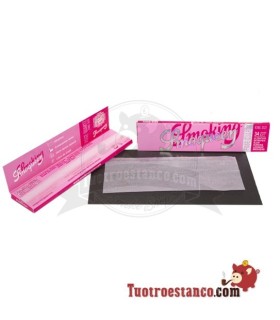 Rookpapier SmoQueen Rose Quartz King maat 110 mm - 50 boekjes