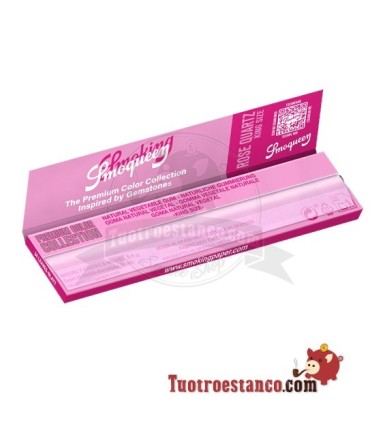 Rookpapier SmoQueen Rose Quartz King maat 110 mm - 50 boekjes