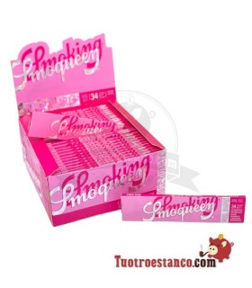Rookpapier SmoQueen Rose Quartz King maat 110 mm - 50 boekjes