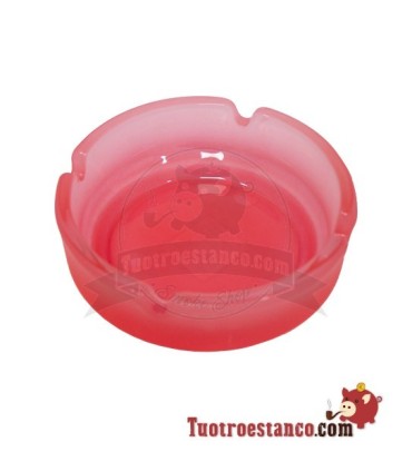 Grote gekleurde glazen asbak 10,9 cm