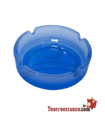 Grote gekleurde glazen asbak 10,9 cm