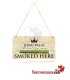 King Palm "Hier gerookt" bord