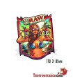 Raw Bazil Girl Sticker
