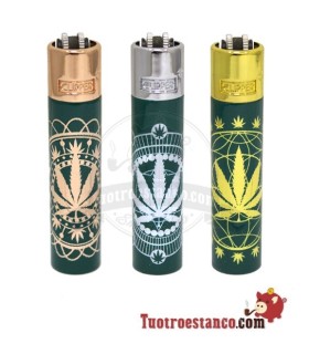 Ganjala Green Metallic Clipper + metalen behuizing