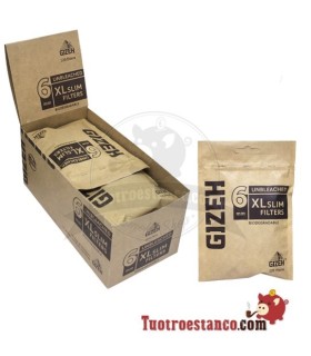 Étui de filtres biodégradables Gizeh 6XL slim - 10 sacs