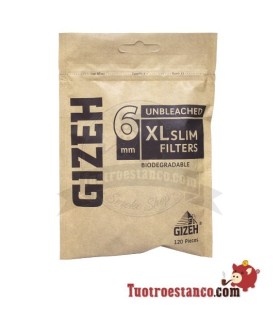 Gizeh 6 XL slanke biologisch afbreekbare filters