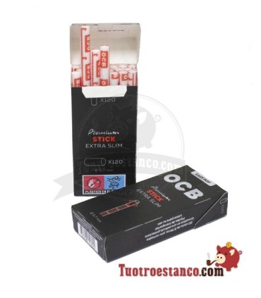 Filtres OCB prédécoupés de 5,7 mm 120 filtres