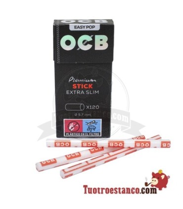 Filtros de OCB pré-cortados de 5,7 mm - 20 caixas de 120 filtros