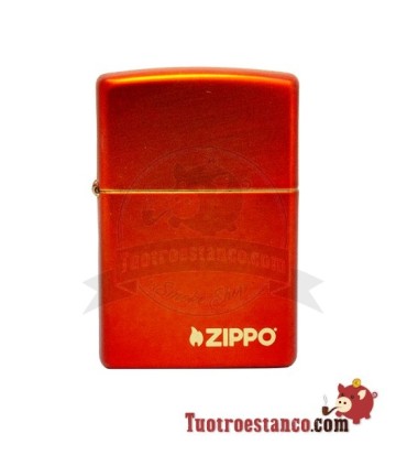 Zippo Metálico Vermelho