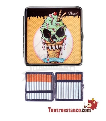 Zombie Skull Cream sigarettendoosje 20 sigaretten