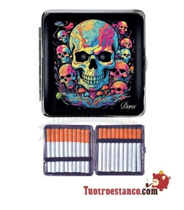Pitillera Skull Colors de 20 cig