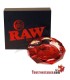 Raw Ruby Red Glass Asbak