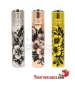 Bloemige metalen tondeuse + metalen hoes