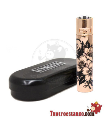 Clipper Metálico Floral